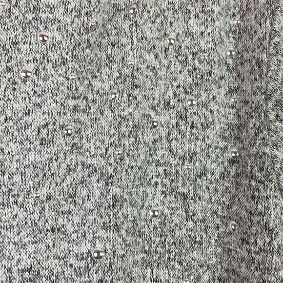 Juicy Couture Womans Gray Hooded Studded Sweater Top Size Medium - Picture 5 of 8